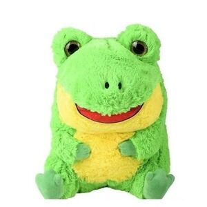 Nanco Belly Buddies Frog 13" Plush‎ Stuffed Animal Toy Plushie Green Yellow NEW